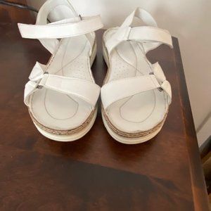White Flat sandals